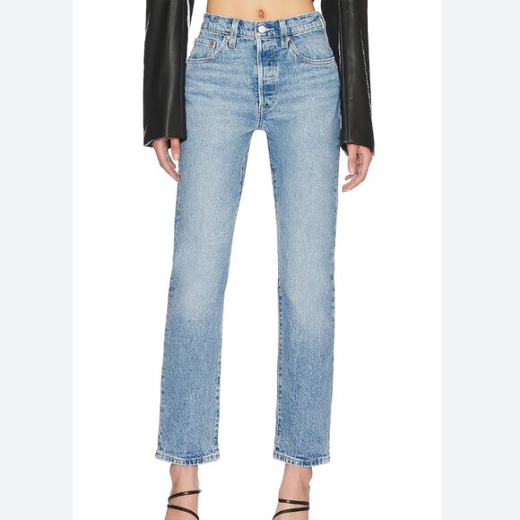 NWT LEVI'S 501 Straight Jeans in Hollow Days size 26 - Picture 1 of 4